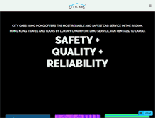 Tablet Screenshot of citycabshk.com